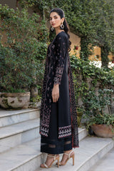 Bahar By Farasha Unstitched 3 Piece Emb Lawn Edit-II Collection-10-Black Rose