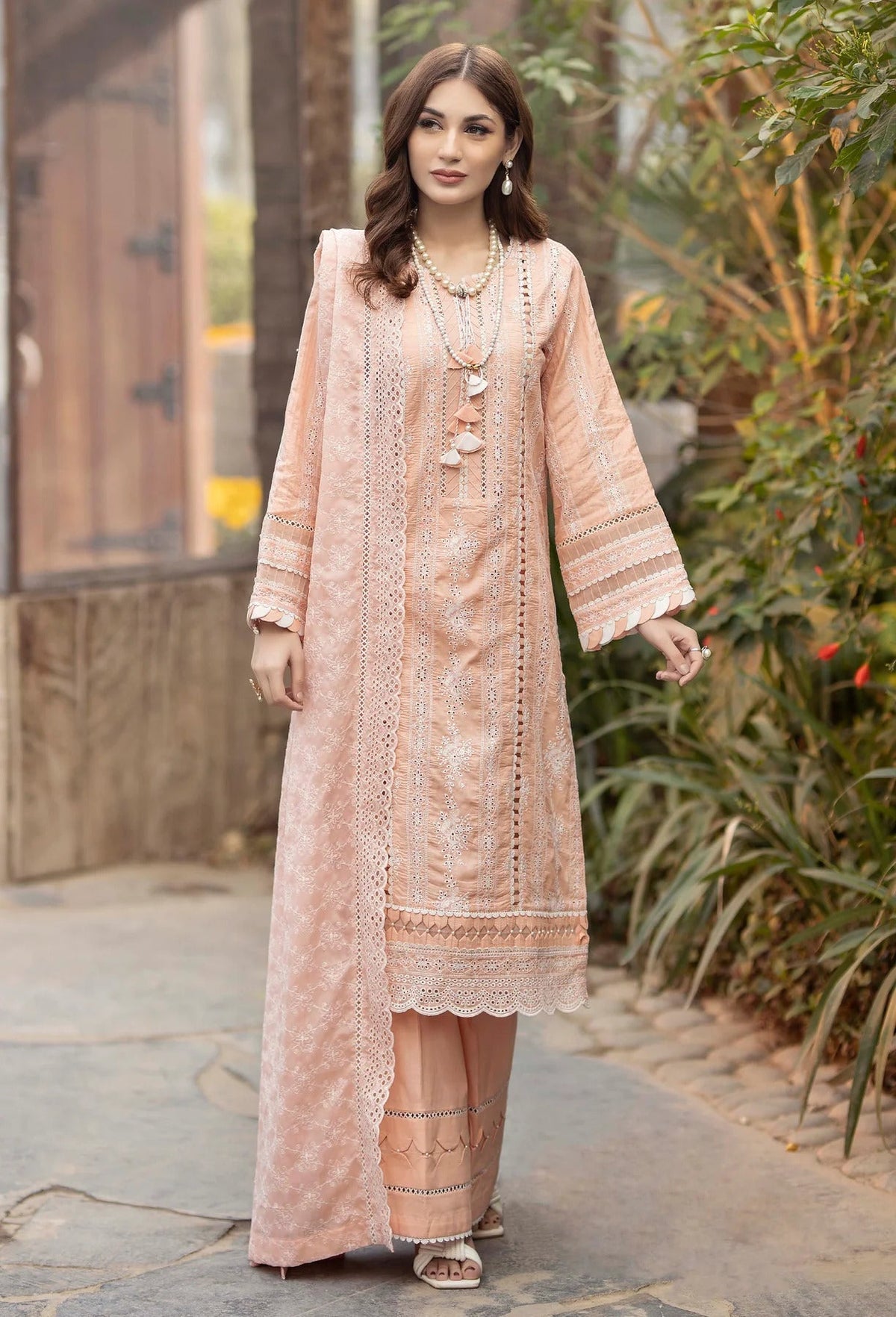 Fuchsia by Adan's Libas Unstitched 3 Piece Chikankari Lawn Collection'2023-10-Enruy