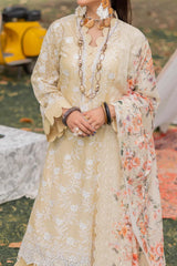 Adan's Libas Unstitched 3 Piece Chikankari Lawn Ch-02 Collection'2023-C-05