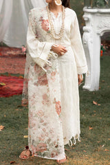 Adan's Libas Unstitched 3 Piece Chikankari Lawn Ch-02 Collection'2023-C-03