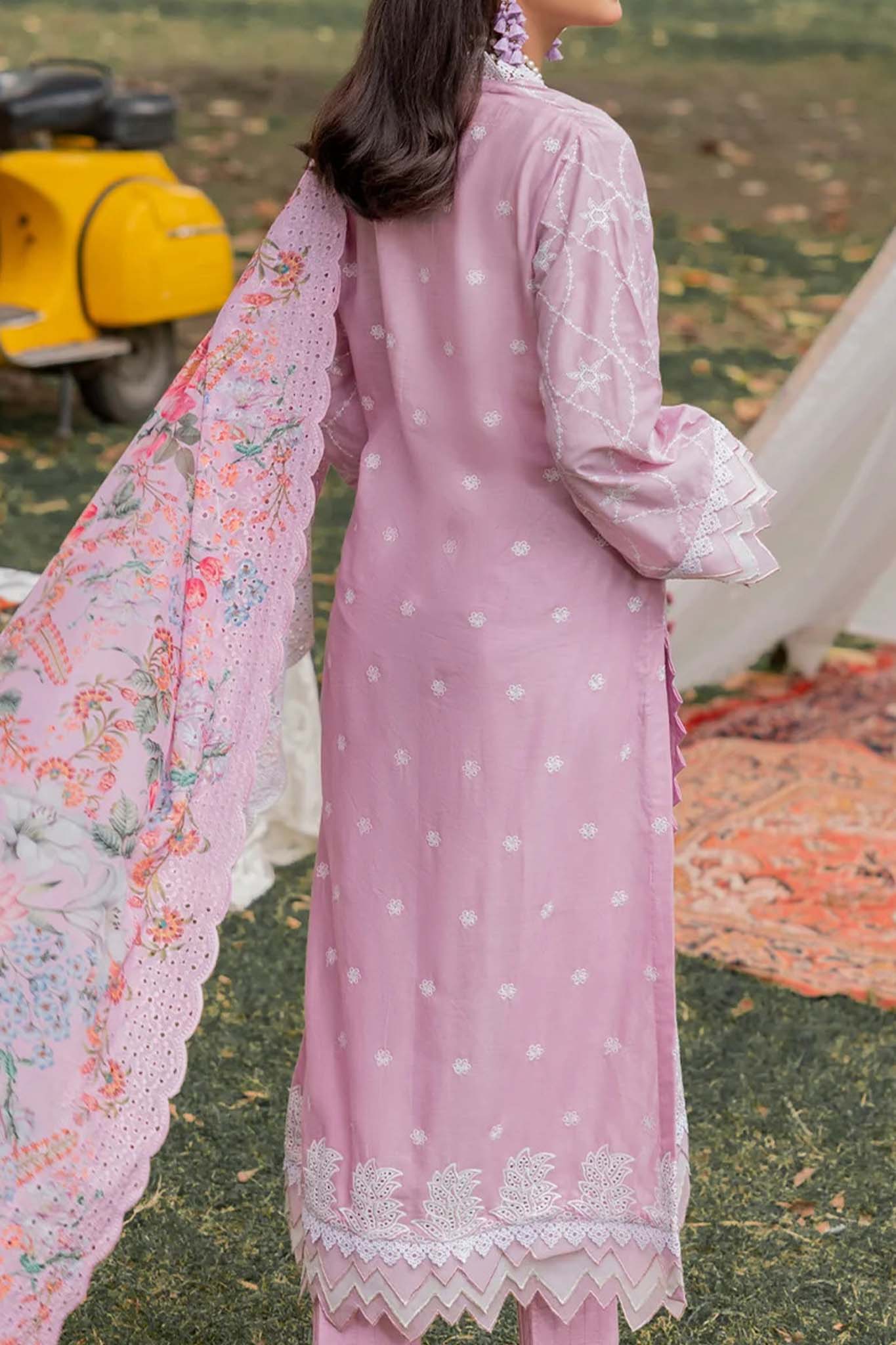 Adan's Libas Unstitched 3 Piece Chikankari Lawn Ch-02 Collection'2023-C-09