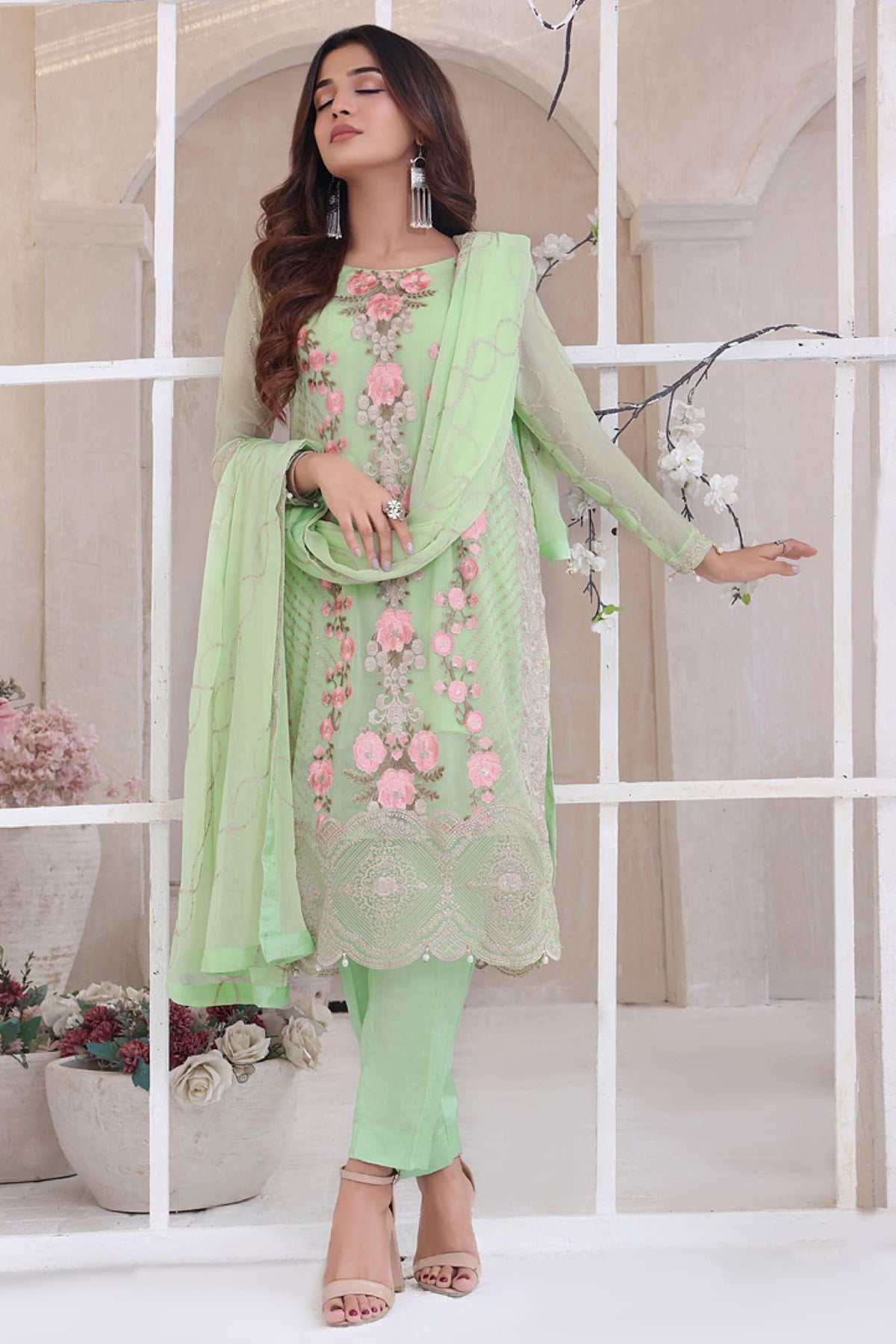 Libaas e Khas by Soghat Unstitched 3 Piece Luxury Chiffon Collection'2022-LK-10
