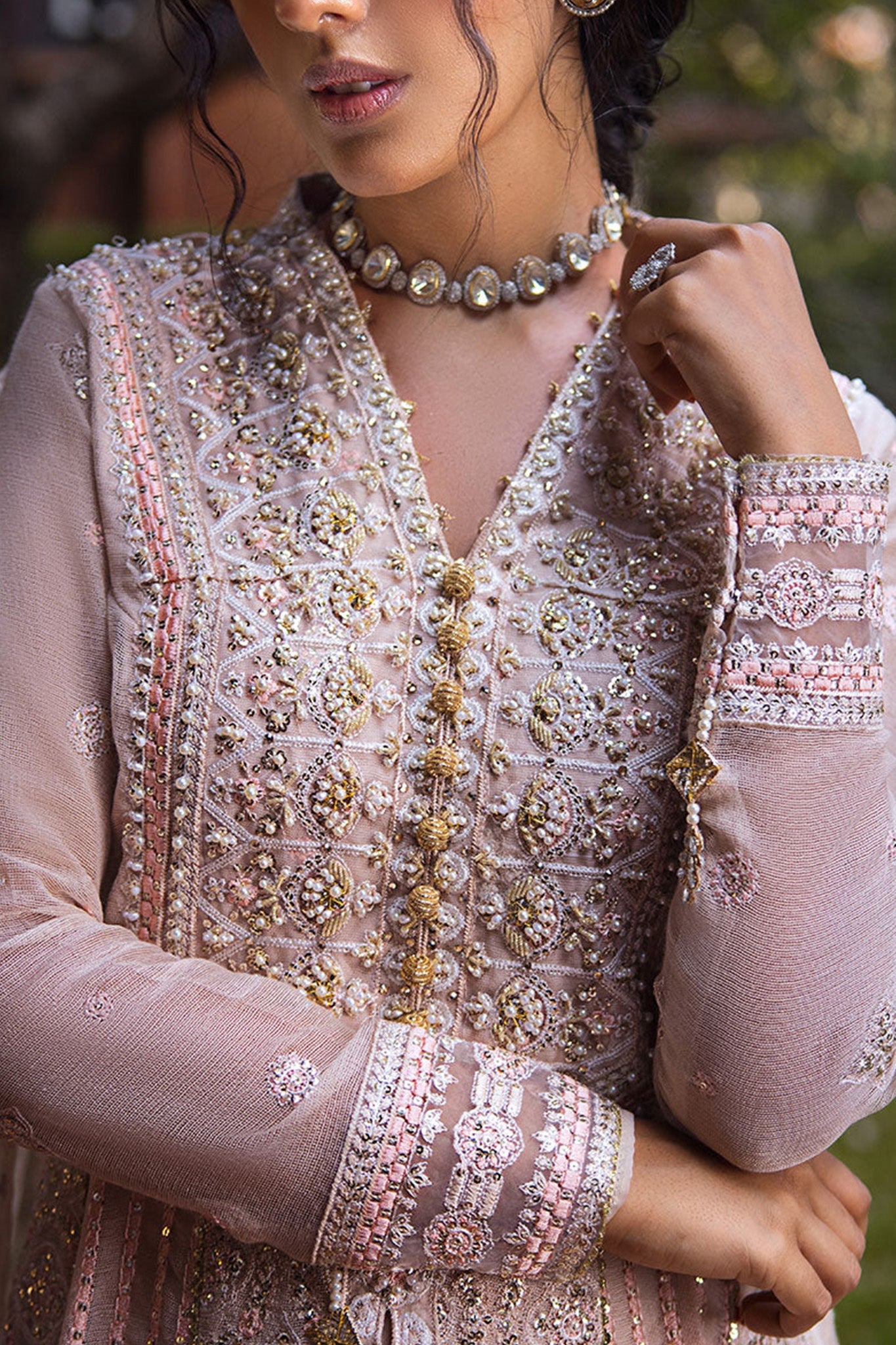 Roohi By Mushq Unstitched 3 Piece Luxury Formals Collection'2024-104-Anika