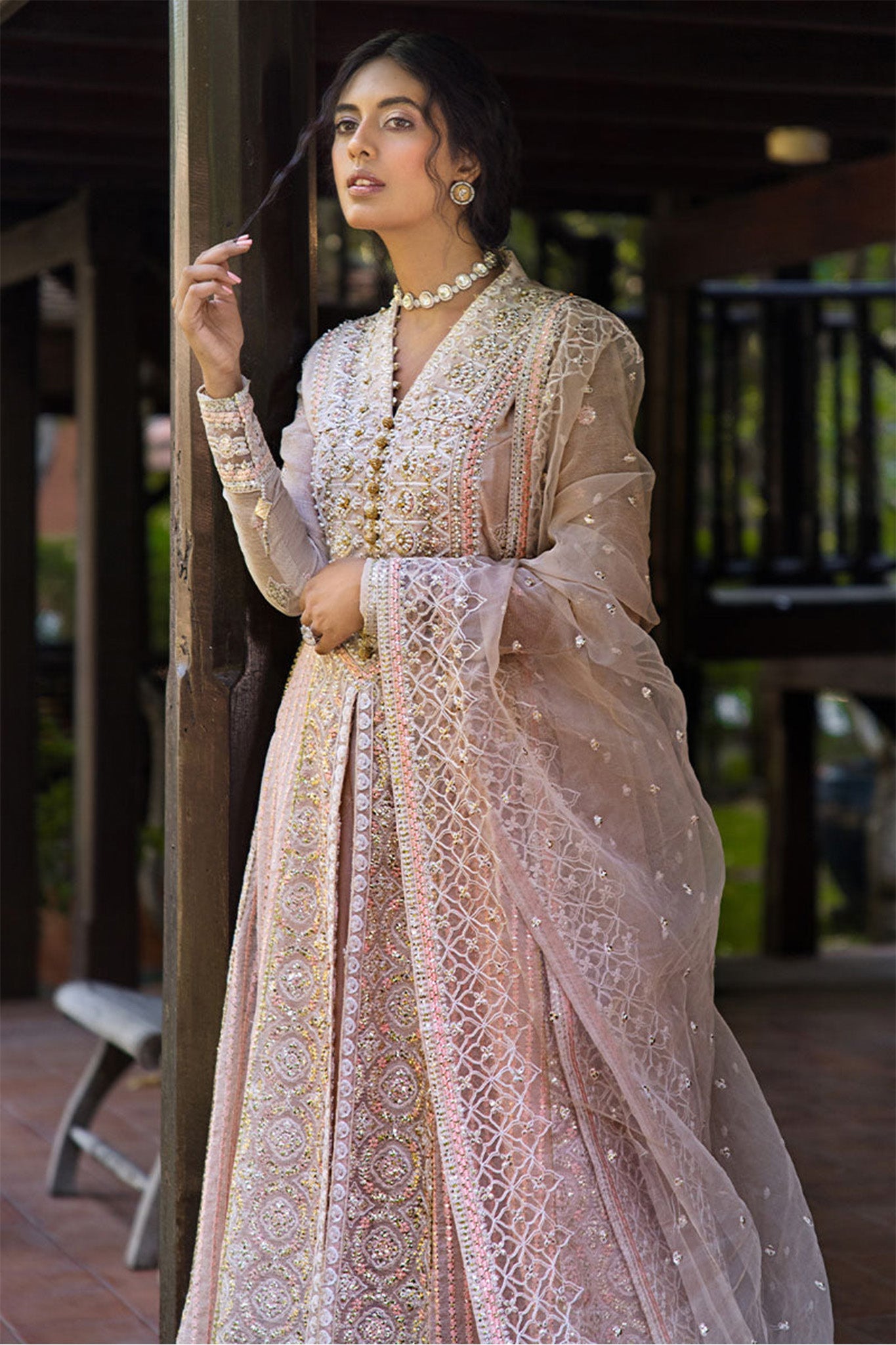 Roohi By Mushq Unstitched 3 Piece Luxury Formals Collection'2024-104-Anika