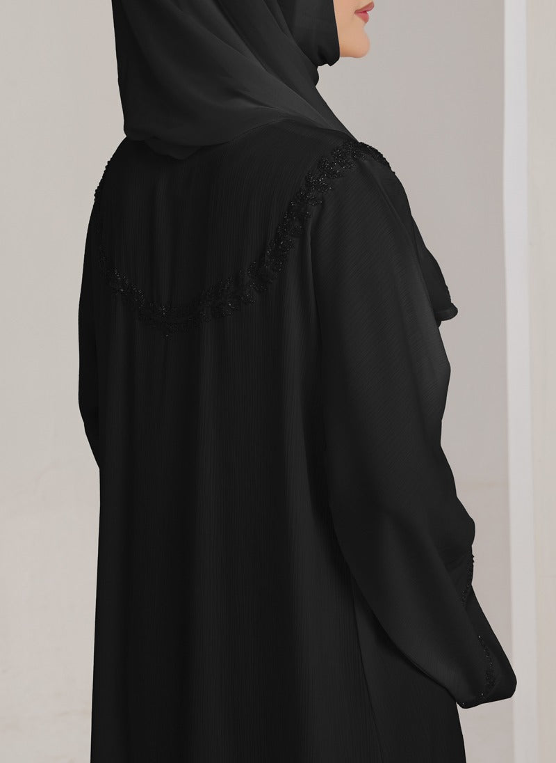 Hijab Ul Hareem Zoom Nida Hand Work Abaya - 0116-J-1076