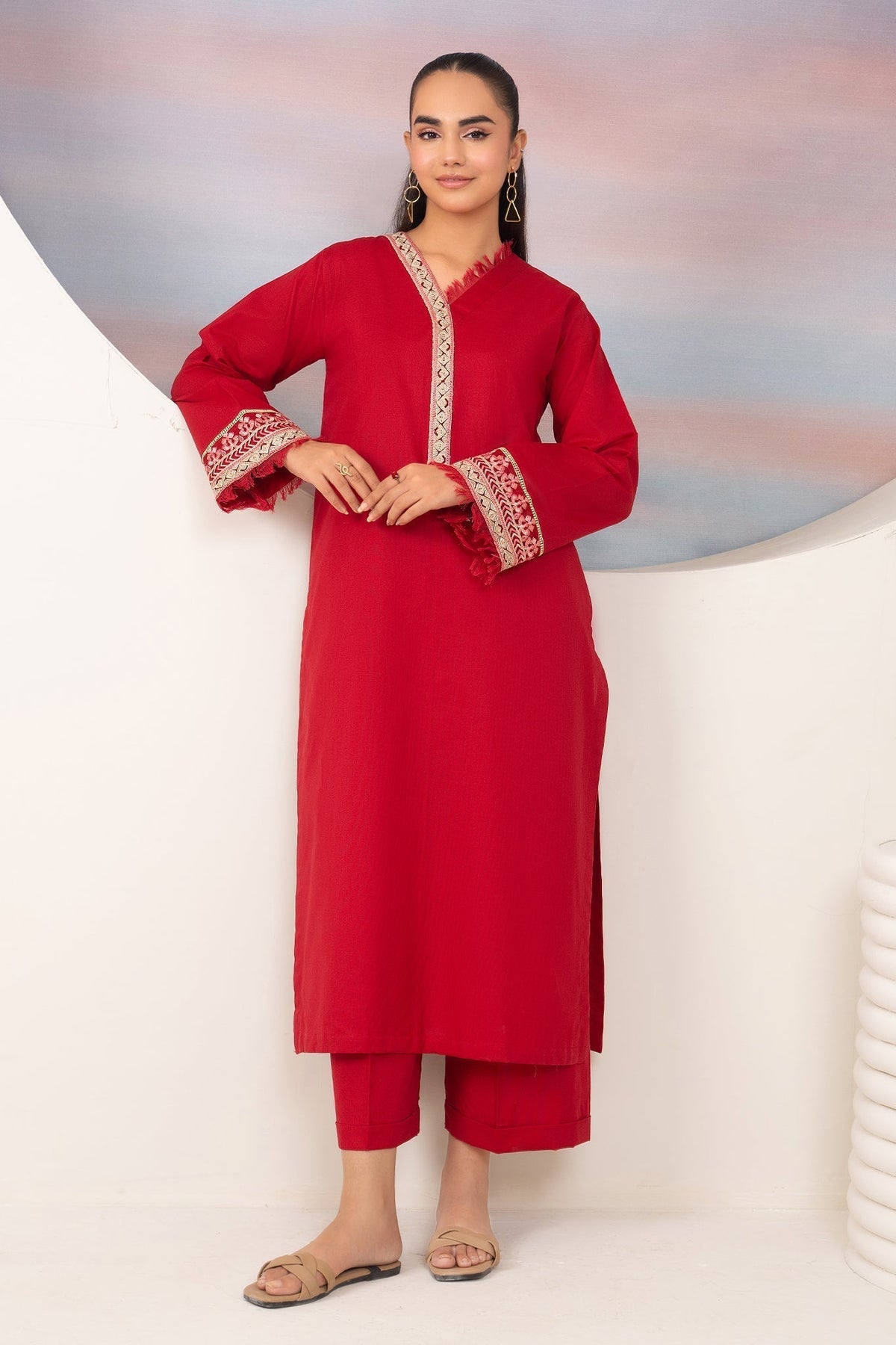 Winter Whisper by Panache Apparel Stitched Collection-Scarlet