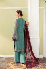 Safeera By Flossie Unstitched 3 Piece Formals Vol-09 Collection'2025-Slushy