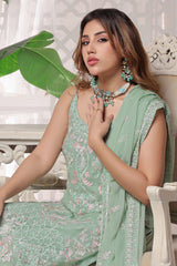 Myra By Soghat Stitched 3 Piece Luxury Emb Chiffon Collection'2025-Myra-10-Mint