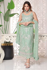 Myra By Soghat Stitched 3 Piece Luxury Emb Chiffon Collection'2025-Myra-10-Mint