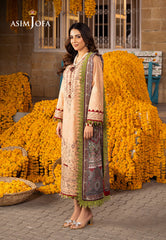 Asim Jofa Aira Summer Prints Ajar-31 Embroidered Jacquard 3 Pcs
