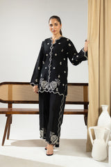 Mannat Clothing Stitched 2 Piece Spring Edit-Noir