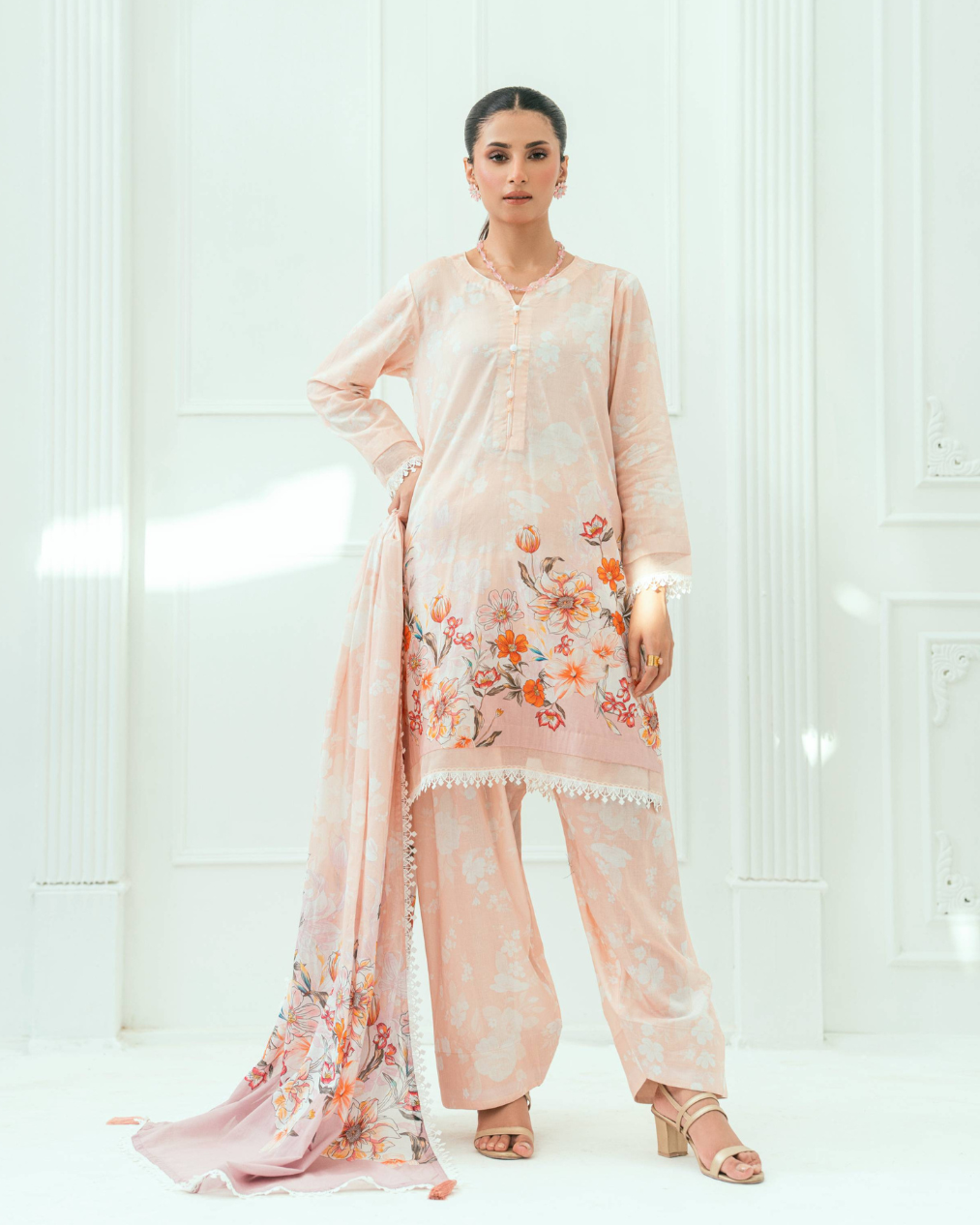 Amal Unstitched 3 Piece Printed Lawn Collection
