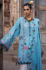 Elan Unstitched 3 Piece Luxury Lawn Collection'2025-11-A-Isla Bleu