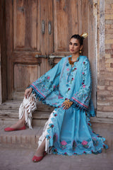 Elan Unstitched 3 Piece Luxury Lawn Collection'2025-11-A-Isla Bleu
