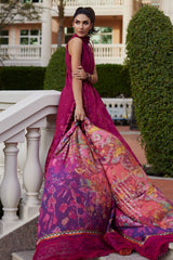 Wes By Farah Talib Aziz Unstitched 3 Piece Luxury Summer Collection-11-Betty Berry