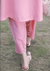 La Rosaa Stitched 2 Piece Basics Winter Collection'2024-Powder Puff 2Pc