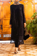Azure Luxe Unstitched 3 Piece Emb Formal Collecton'2023-AS-116-Onyx Dove