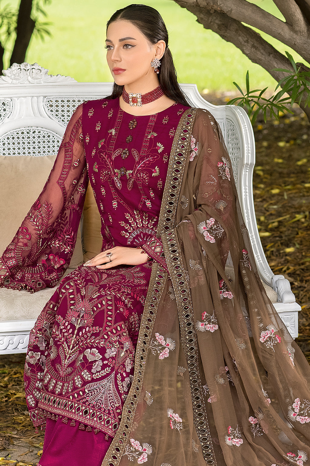 Shafaq By Flossie Unstitched 3 Piece Formals Vol-07 Collection'2025-LUSTROUS