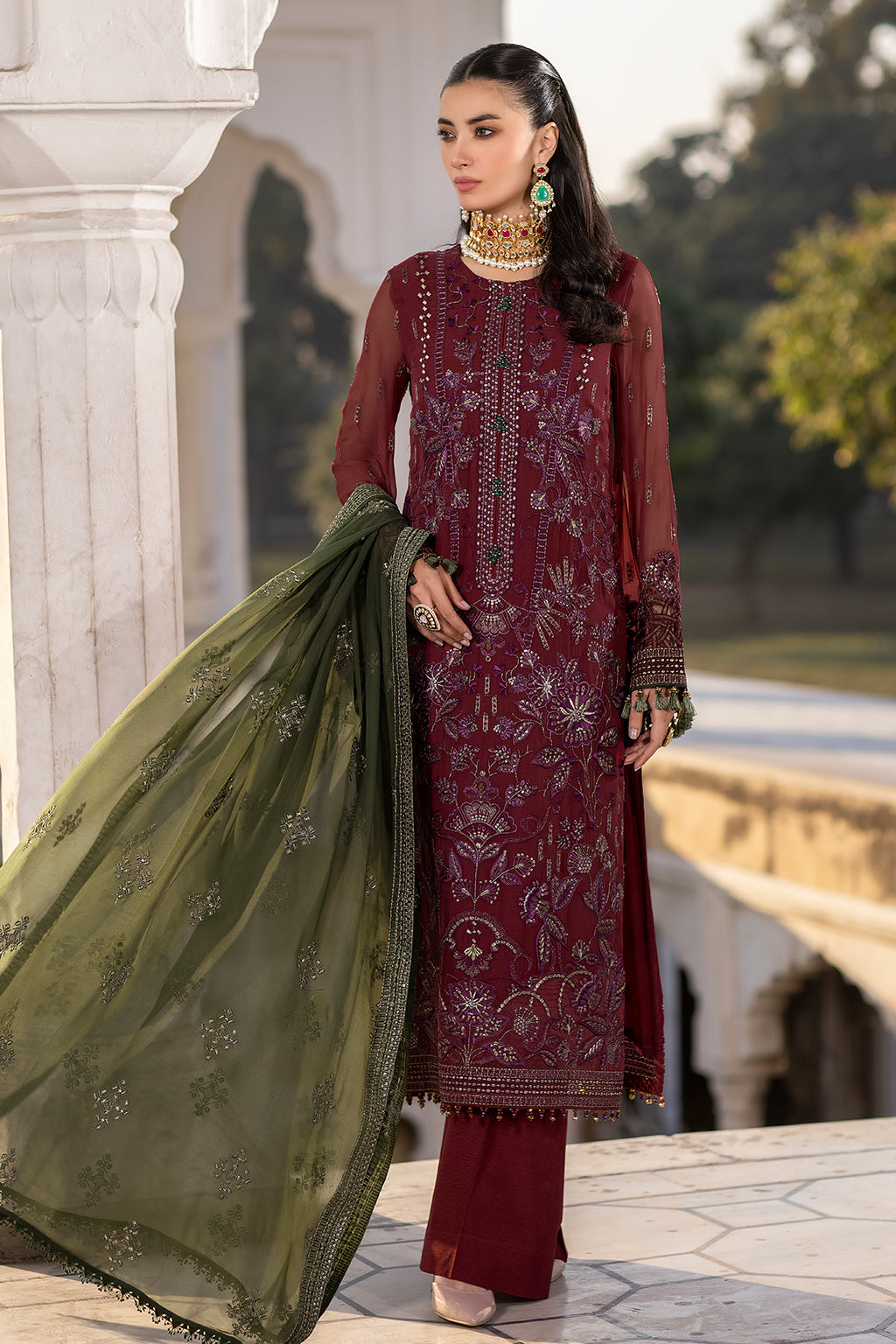 Safeera By Flossie Unstitched 3 Piece Formals Vol-13 Collection'2025-Cherryade