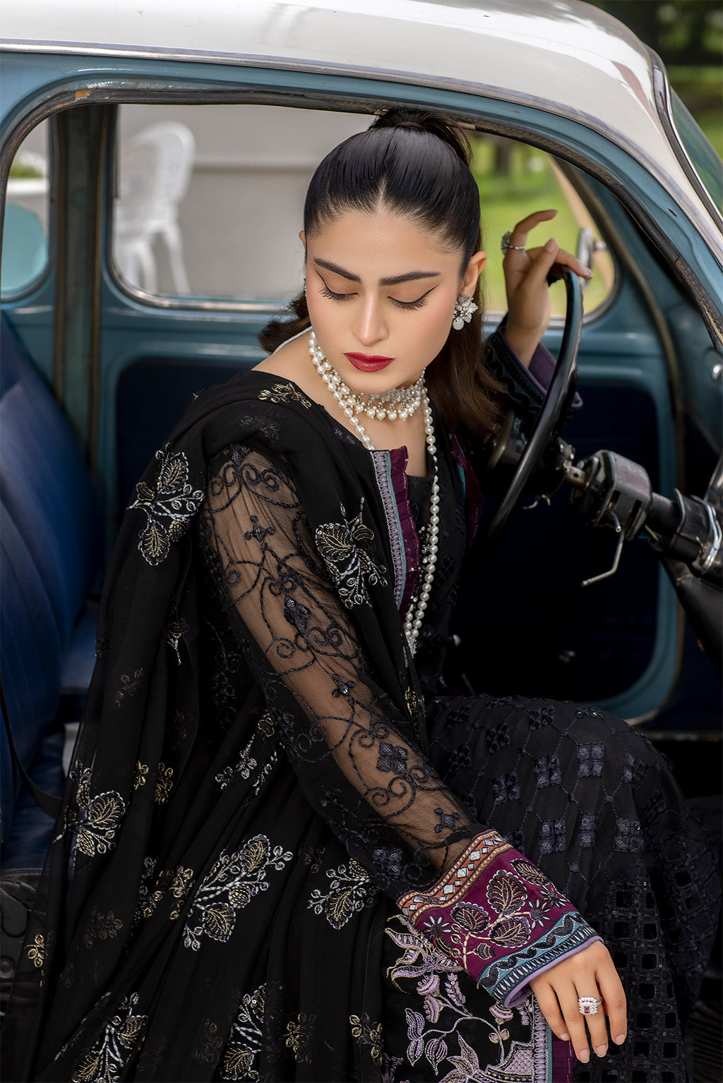 Shafaq By Flossie Unstitched 3 Piece Formals Vol-07 Collection'2025-MYSTIQUE (A)