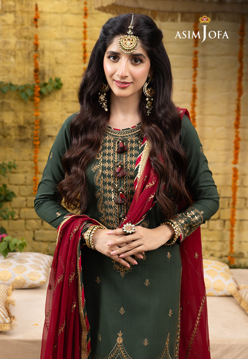 Asim Jofa Abresham '23 Ajab-16 Embroidered Lawn Silk 3 Pcs