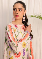 Zlooms 1 Pc Poly Silk Long Dress  - ZL25-C05-05