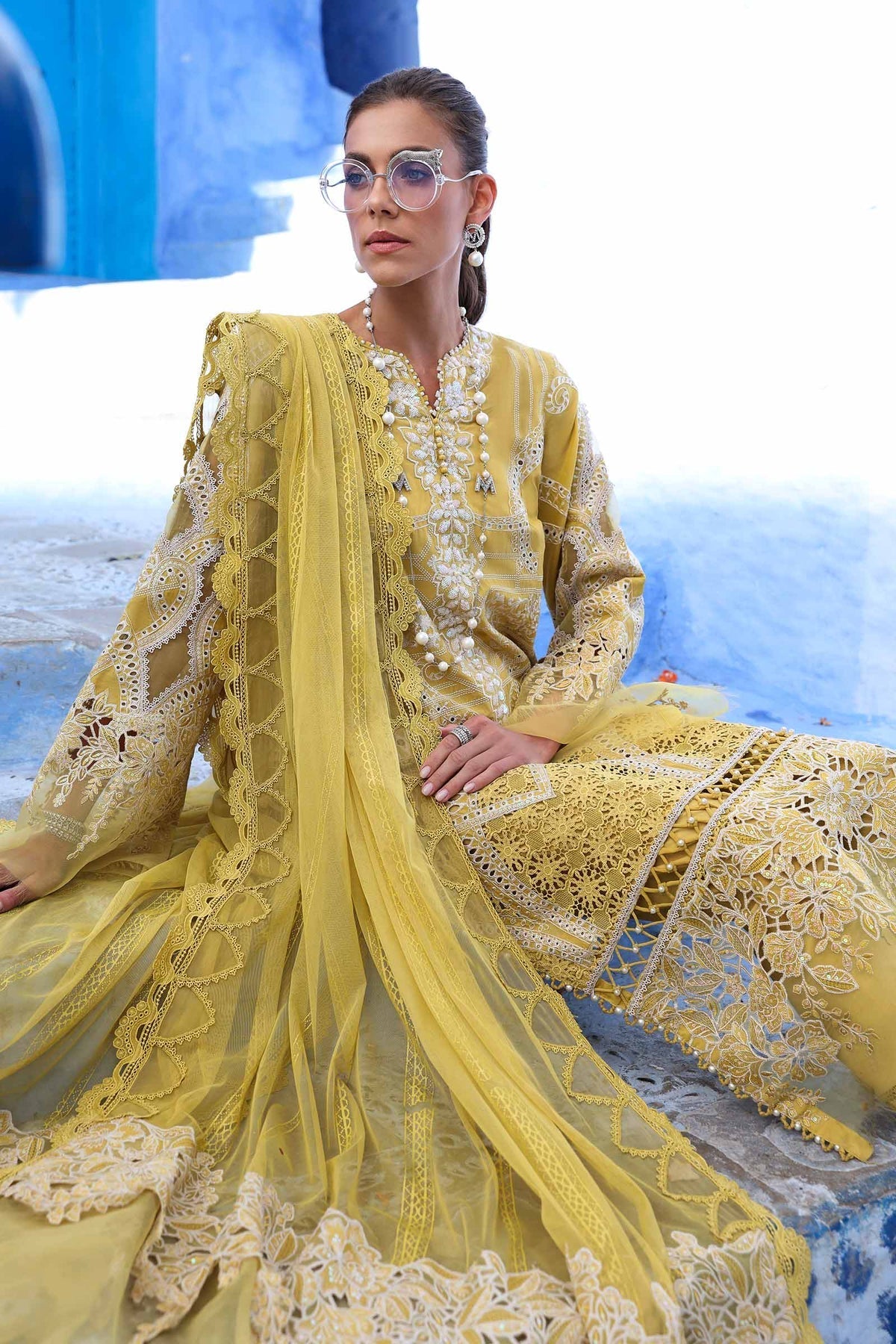 Voyage A'Luxe By Maria B Unstitched 3 Piece Lawn Collection'2025-ML-2512-A