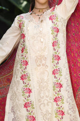 Noor By Saadia Asad Unstitched 3 Piece Luxury Chikankari Lawn'2024-D-12-B