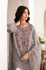 Rangoon By Ramsha Unstitched 3 Piece Luxury Emb Chiffon Vol-12 Collection'2024-D-1210
