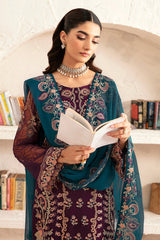 Rangoon By Ramsha Unstitched 3 Piece Luxury Emb Chiffon Vol-12 Collection'2024-D-1211