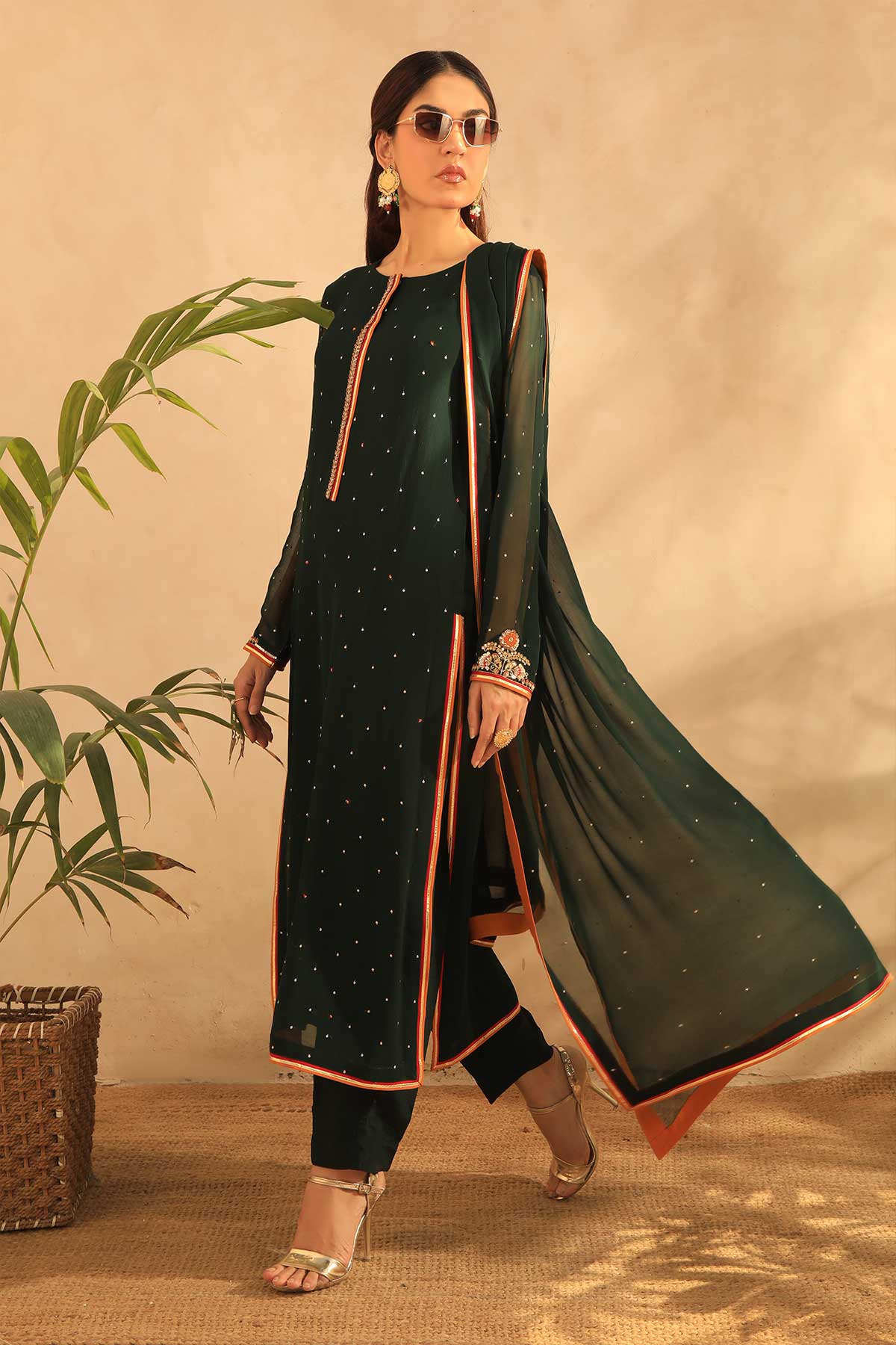 Najia Zia Stitched 3 Piece Festive Collection'2025-Grace