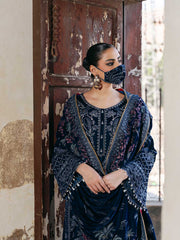 Siara By Flossie Unstitched 3 Piece Formals Velvet Collection'2025-V-106 - A