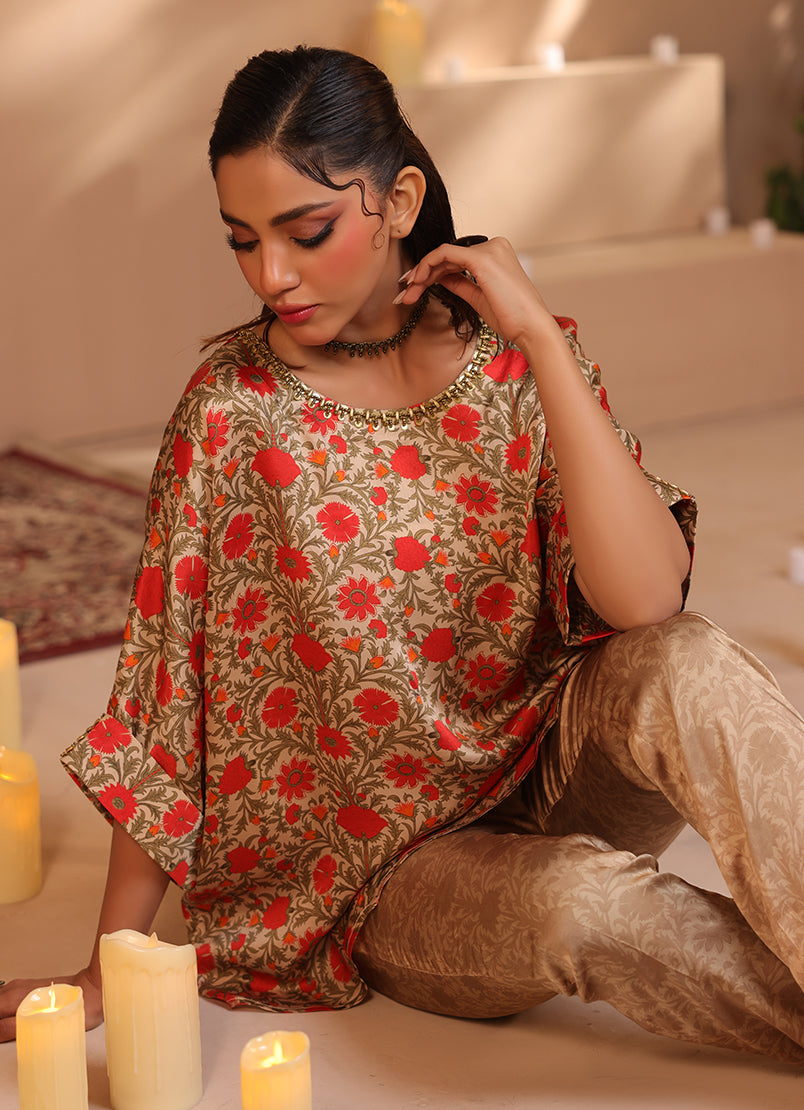 Zlooms 2 Pc Silk Formal Co-Ord Set - ZL25-C06-06
