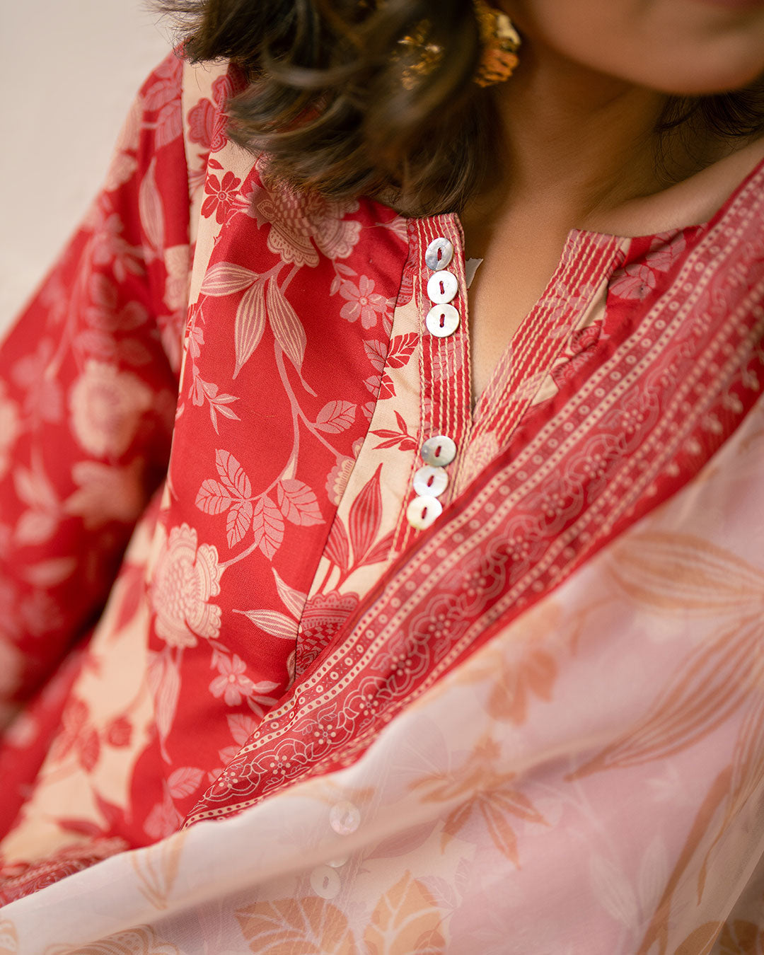 Ayla Studio Stitched Living Coral