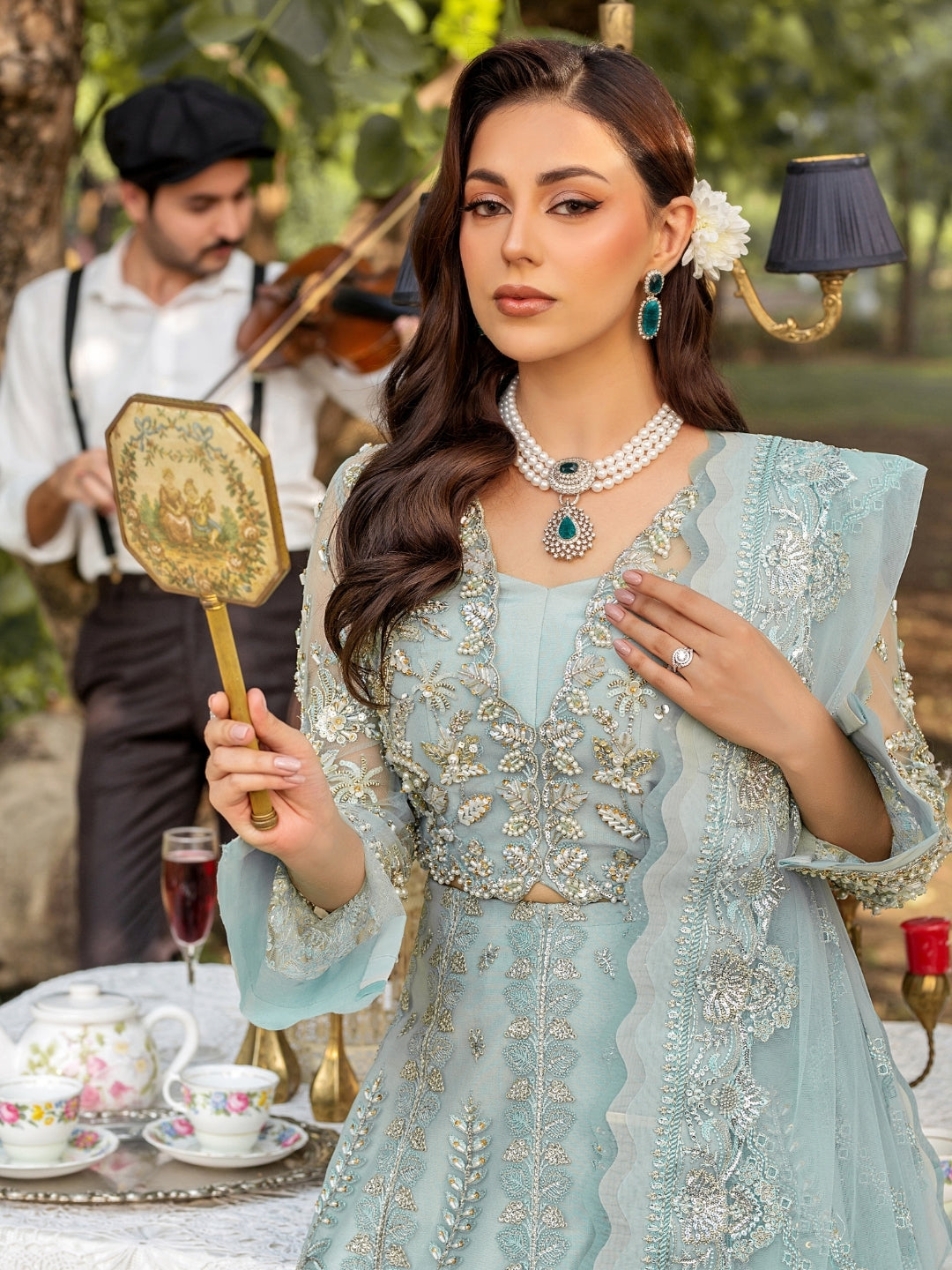 Amelie By Nine Needles Unstitched 3 Piece Luxury Formals Collection'2025-LD 04