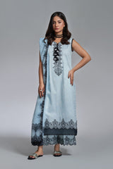 The Affordables By Mariam Malik Stitched 3 Piece Digital Printed Lawn Collection'2025-Azure Noir