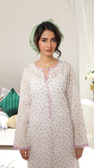 Summer Vibes Basics By Najia Zia Stitched 2 Piece Printed Lawn Collection-IRIS