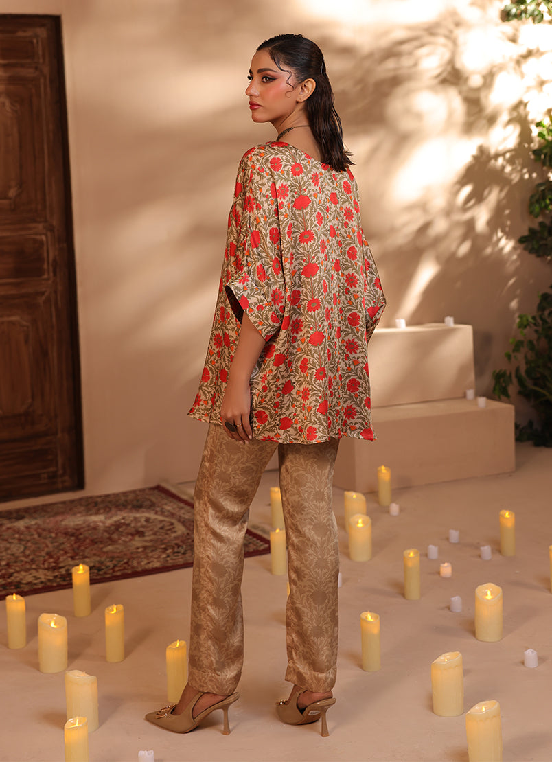 Zlooms 2 Pc Silk Formal Co-Ord Set - ZL25-C06-06