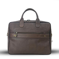 Laptop Bag Brown with Front Flip Pocket Brown - Bag X