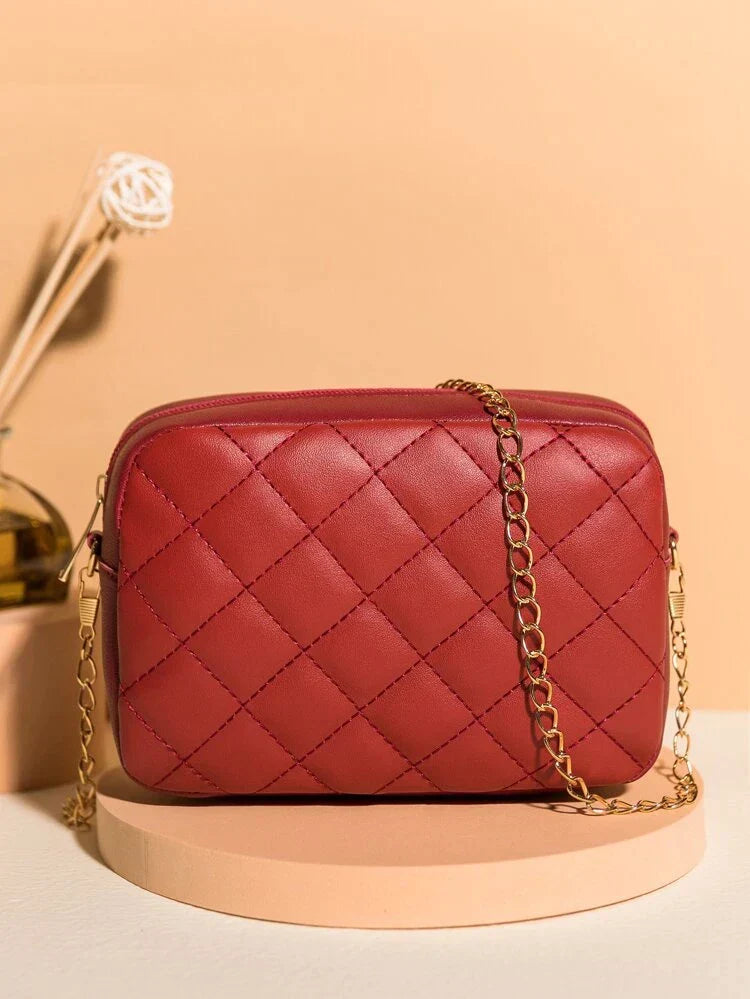 Fineur Urban Chic Crossbody Bag - Maroon