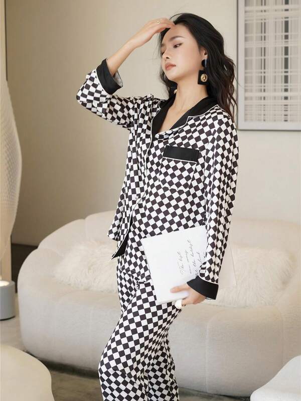 Studio By Arj She's Inn Everyday Elegance Nightwear Smoothy Satin Pajama set COMFORTABLE VL-PJ-2002