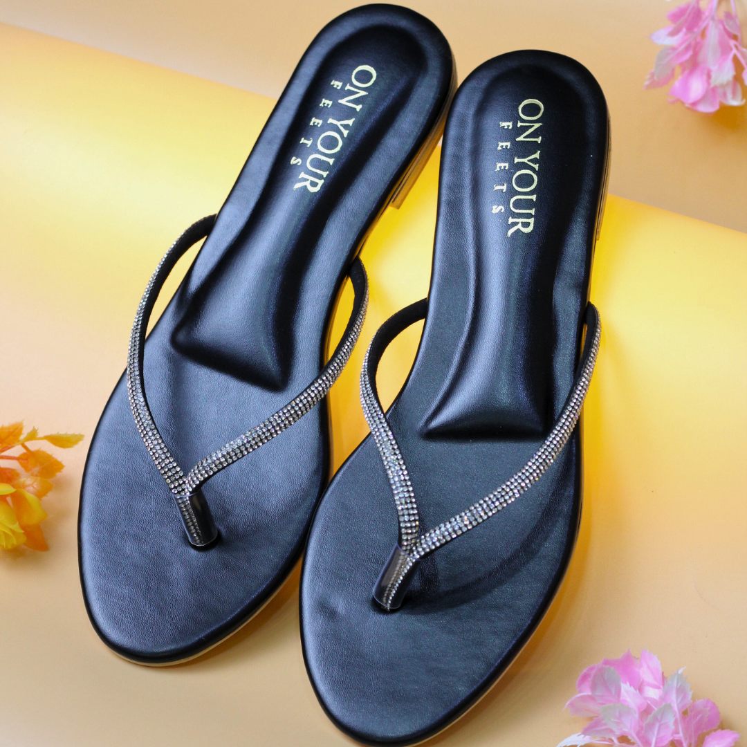 On Your Feets Casual Slipper-kiara (Black)