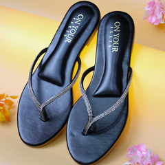 On Your Feets Casual Slipper-kiara (Black)