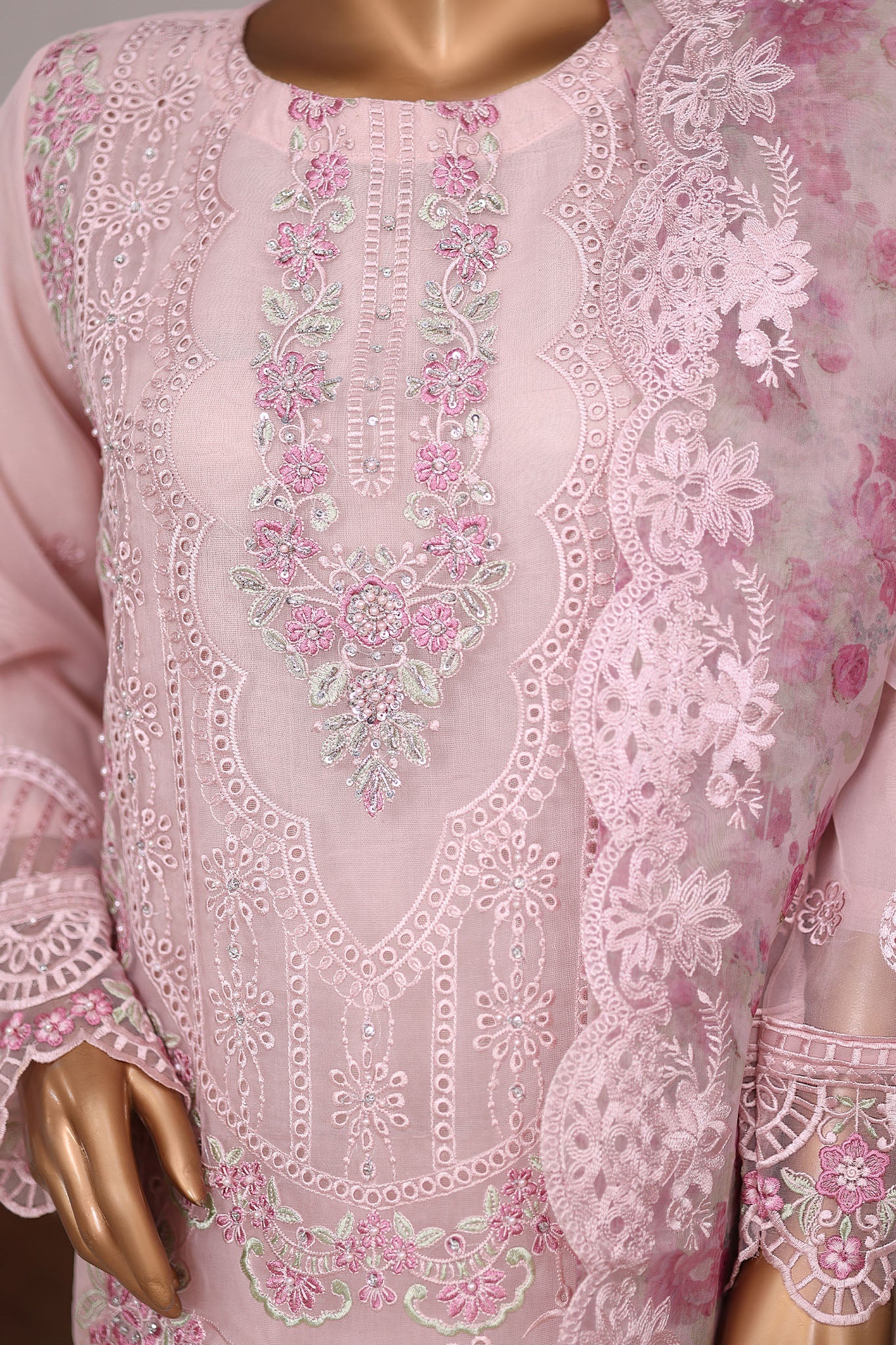 Khombi Stitched 3 Piece Luxury Formals Collection'2025-187-P-Mahrose