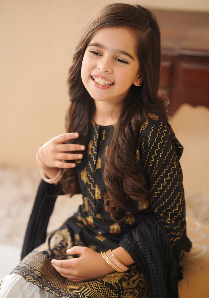 Ochre Clothing Cotton Printed 3 Pc Suit