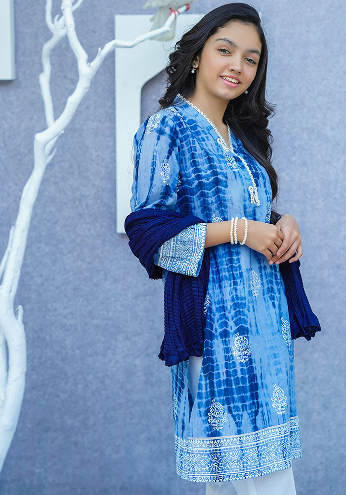 Ochre Clothing Cotton Printed 3 Pc Suit