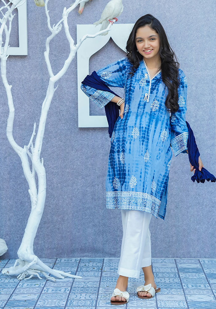 Ochre Clothing Cotton Printed 3 Pc Suit