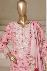 Signature By Sada Bahar Stitched 3 Piece Festive Emb Lawn Vol-02 Collection'2025-PD-196-PINK