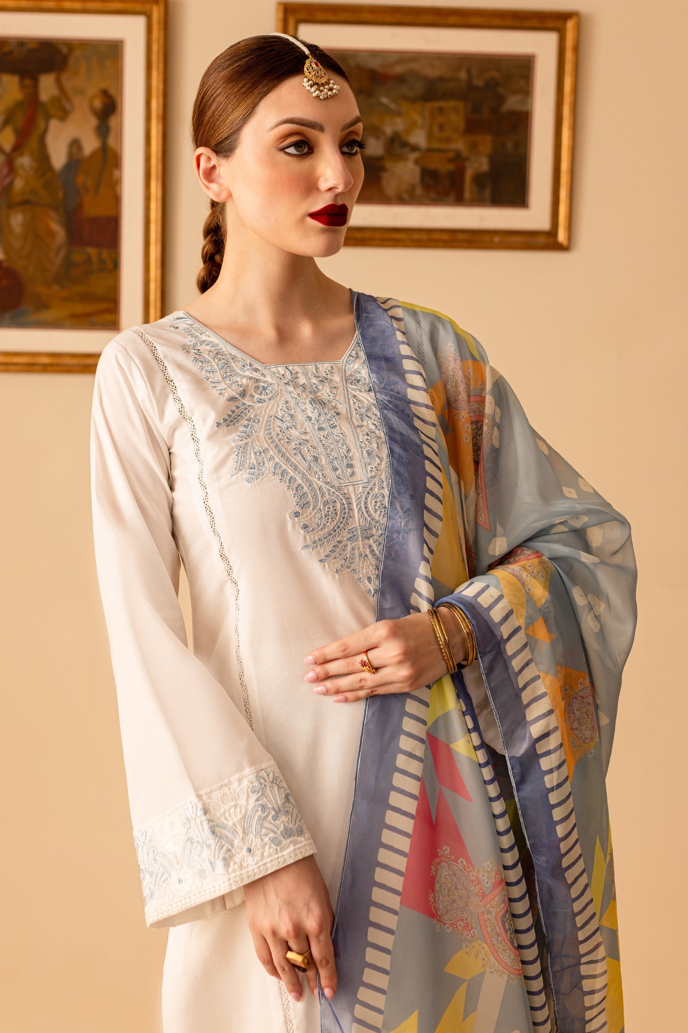 Fusion Festive 24 By Mannat Clothing Stitched Collection-Tusk