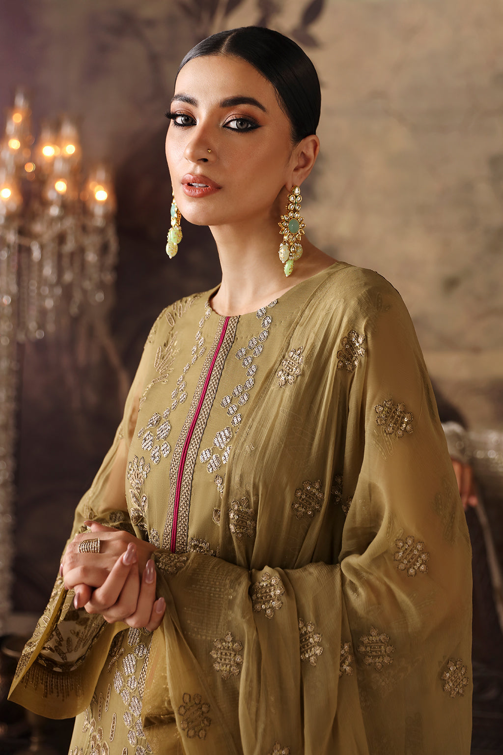 Mehak By Flossie Unstitched 3 Piece Luxury Formals Vol-08 Collection'2025-FE-804